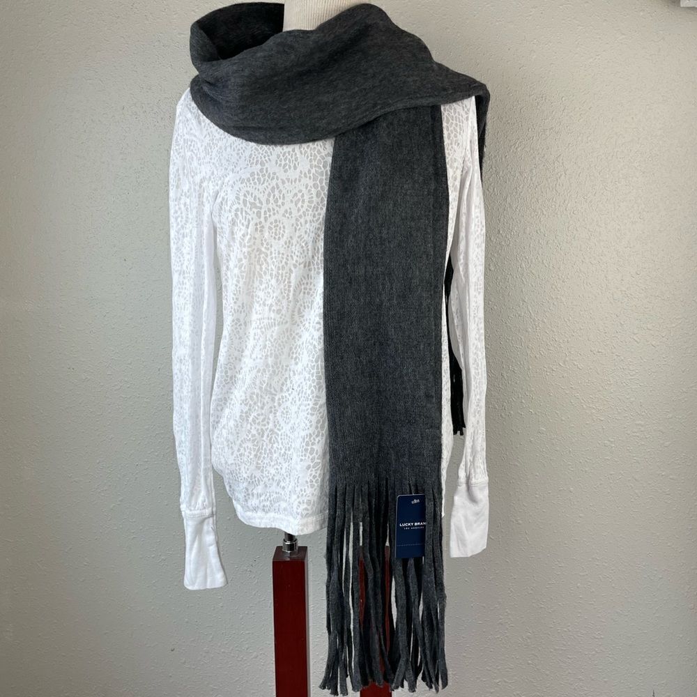 NWT Lucky Brand Gray Scarf
